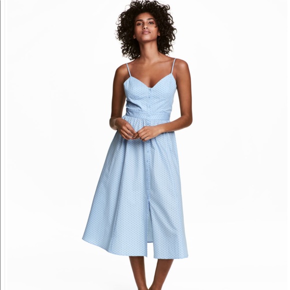 h&m baby blue dress